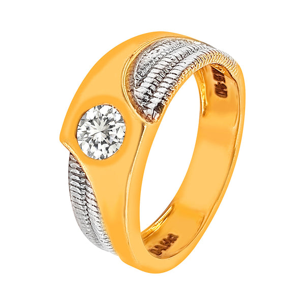 Serpentine Charm: A striking solitaire band entwined with timeless elegance.