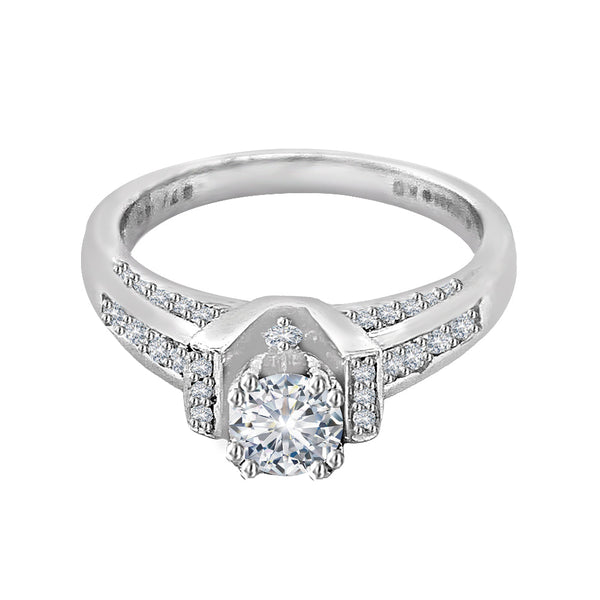 Vow of Radiance Solitaire Engagement Ring A Shining Promise of Eternal Love