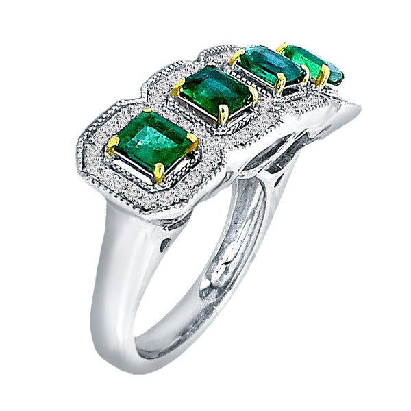 Green Blossom Elegance A Gleaming Emerald Array of Timeless Sophistication