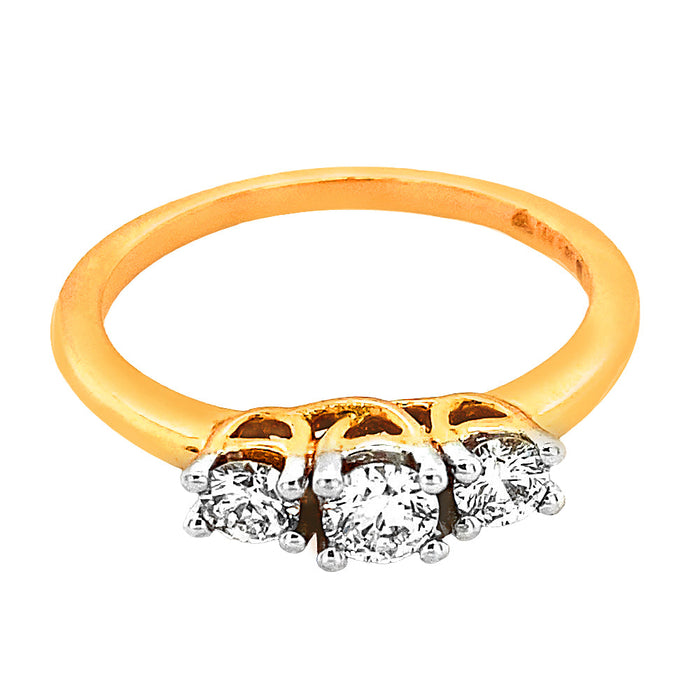 Trinity Radiance A Timeless Trio of Brilliant Diamonds Ring For Her