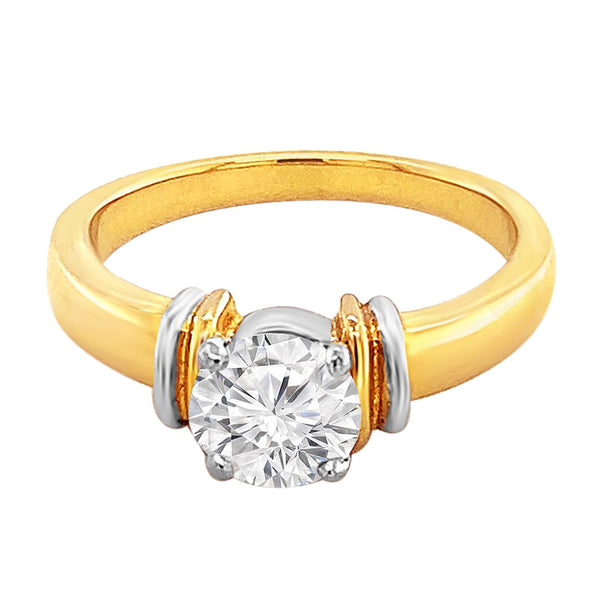 Sublime Sphere Solitaire Diamond Ring -A Bold Statement of Timeless Elegance