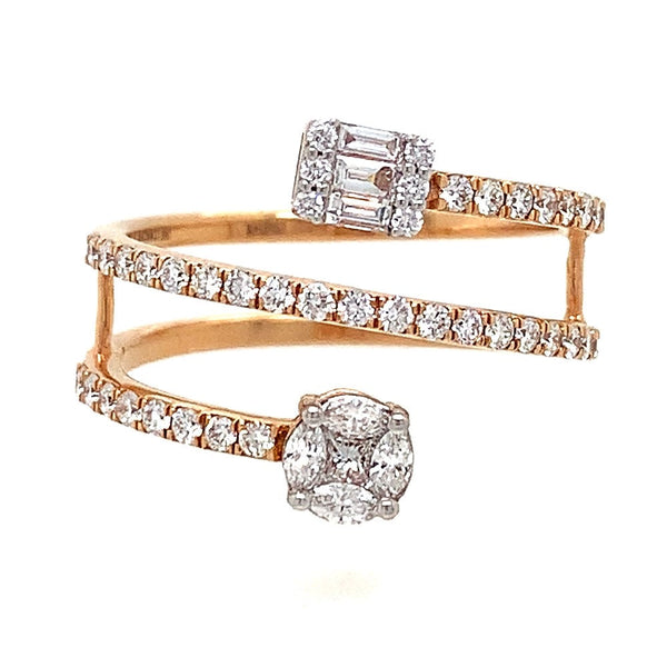 Spiral Brilliance Diamond Ring A Radiant Infinity of Elegance and Sparkle