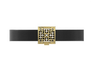 Grid Luxe Diamond Mosaic Unisex Bracelet – An Artistic Symphony of Elegance.