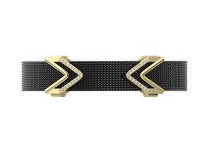 Valor Chevron V-Link Male Bracelet – A Bold Symbol of Strength