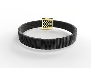 Grid Luxe Diamond Mosaic Unisex Bracelet – An Artistic Symphony of Elegance.