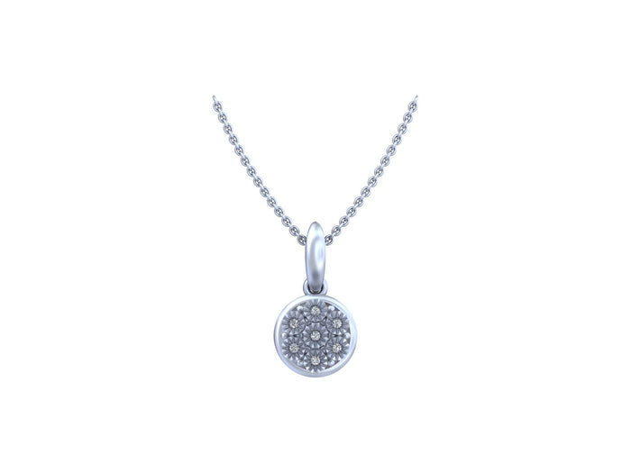 Ethereal Circle Silver Pendant: Radiant Design with Eternal Sophistication