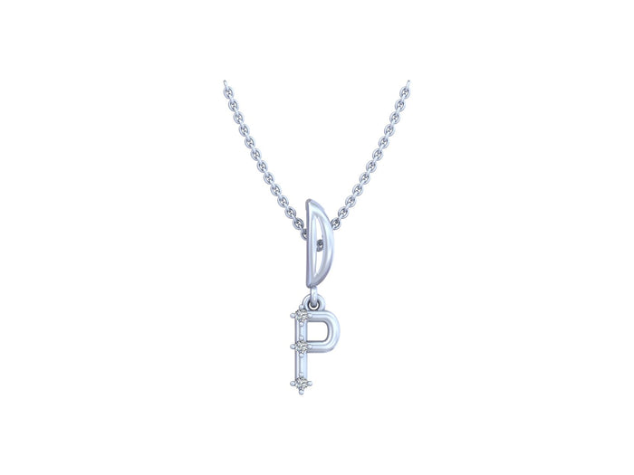 Personalized Elegance Silver Pendant Bespoke Charm with Timeless Sparkle.