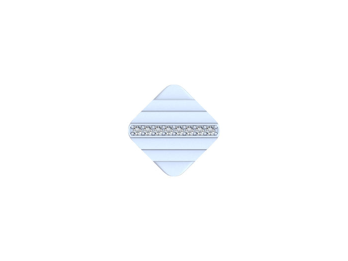Stellar Bar Diamond Cufflinks Simplicity and Brilliance in Refined Elegance.