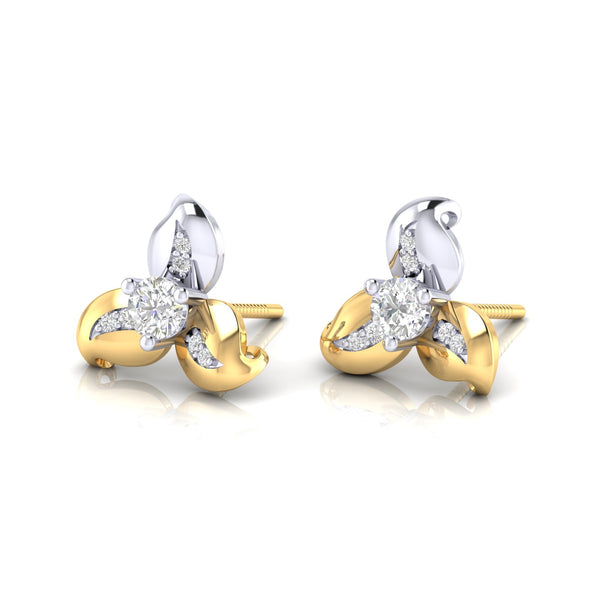 Flora Luxe Studs Earring Timeless floral elegance with radiant sophistication.