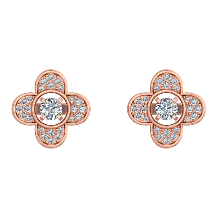 Floral Ribbon Sparkle Blooming Elegance with Dazzling Diamond Accents.