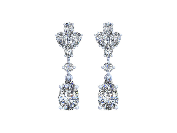 Regal Pear Brilliance Heavenly Diamond Flow A Radiant Blend of Luxury.