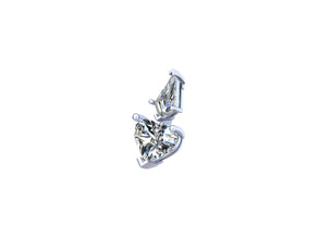 Twilight Heart Dangles A Romantic Blend of Hearts and Radiant Diamonds.