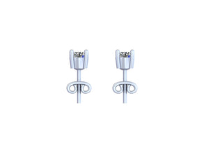 Lustrous Solitaire Studs Timeless Simplicity Meets Radiant Diamond Elegance.