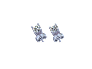 Lustrous Solitaire Studs Timeless Simplicity Meets Radiant Diamond Elegance.