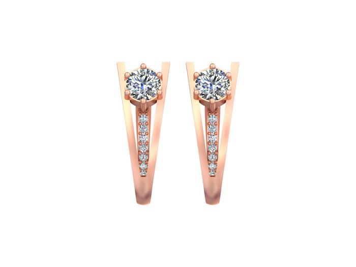 Twilight Vivid Dancing Glow Earrings Loops Elegance in Radiant Motion.