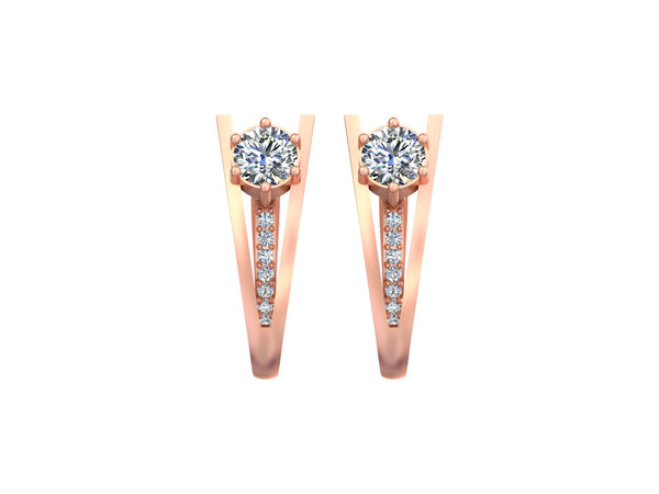 Twilight Vivid Dancing Glow Earrings Loops Elegance in Radiant Motion.