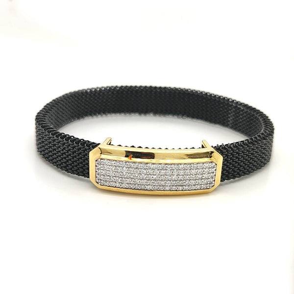 Gilded Brilliance Mesh Bracelet Timeless Sophistication for the Modern Gentleman