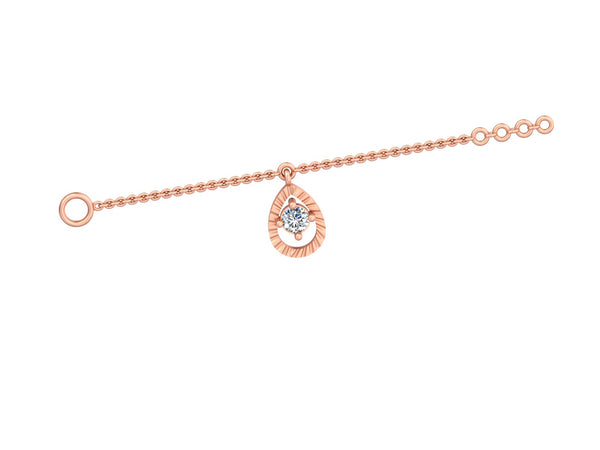 Lustrous Teardrop Charm: A Radiant Accent Watch- Charm of Timeless Elegance