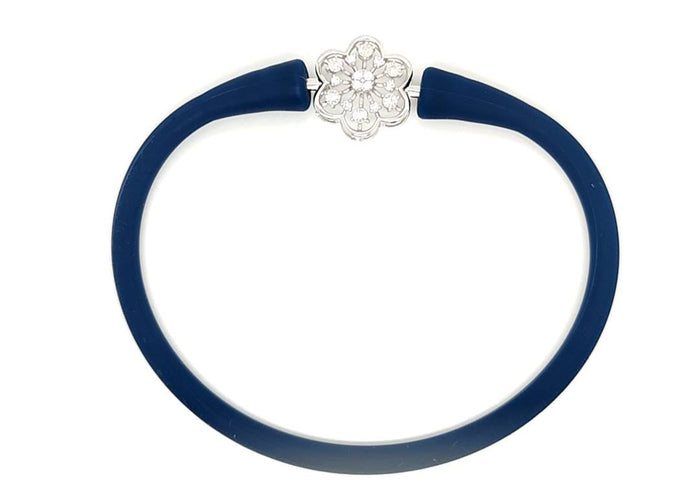 Diamond Daisy Female Bracelet Highlighting Daisy Like Elegance of the Centerpiece.