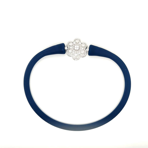 Diamond Daisy Female Bracelet Highlighting Daisy Like Elegance of the Centerpiece.