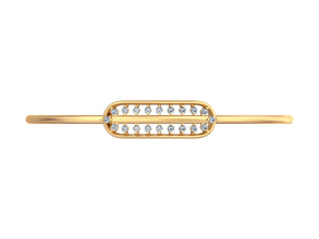 Lustre Beam Golden Horizon Bracelet – A Gleaming Tribute to Grace and Sophistication