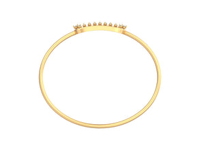 Lustre Beam Golden Horizon Bracelet – A Gleaming Tribute to Grace and Sophistication