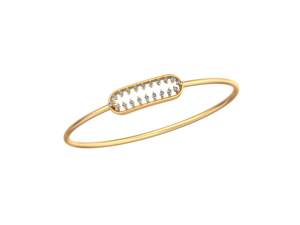 Lustre Beam Golden Horizon Bracelet – A Gleaming Tribute to Grace and Sophistication