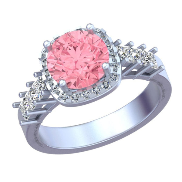 Aurora Cushion Solitaire Ring - A Glimpse of Dawn’s Radiance