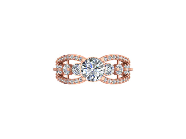 Radiant Arc Ring – Where Graceful Curves Meet Timeless Brilliance