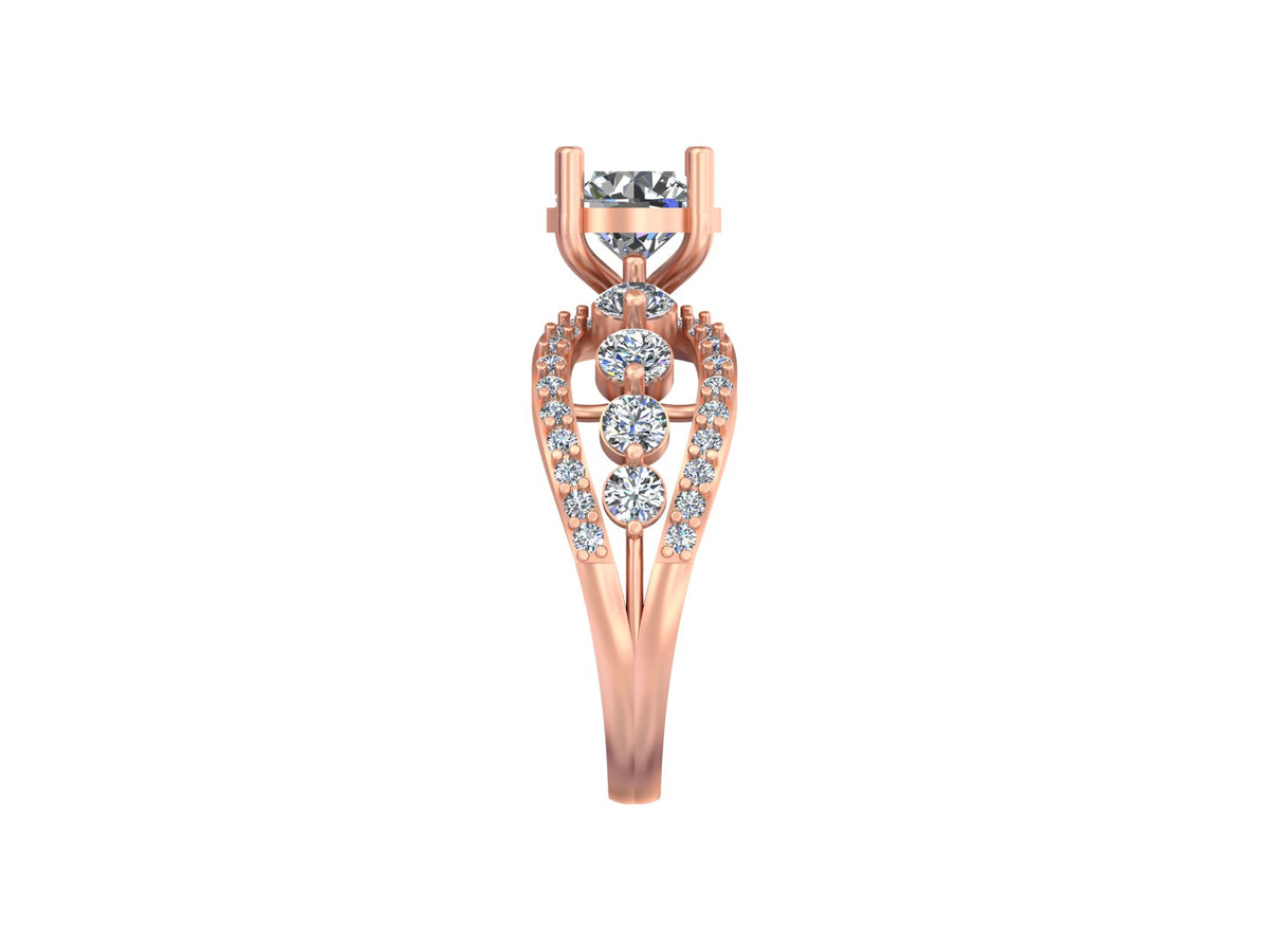 Radiant Arc Ring – Where Graceful Curves Meet Timeless Brilliance