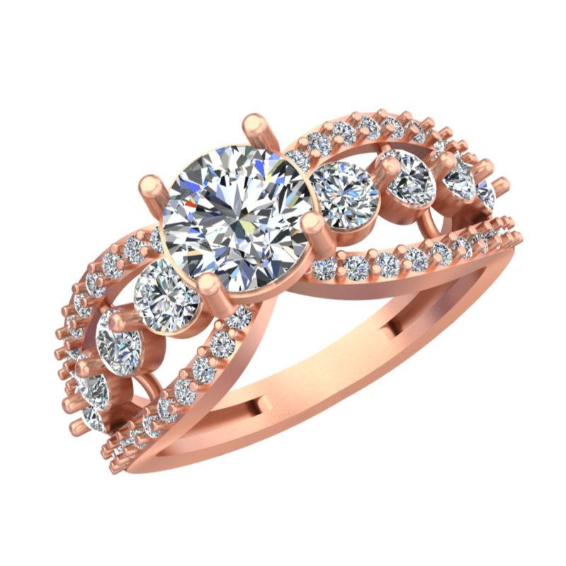 Radiant Arc Ring – Where Graceful Curves Meet Timeless Brilliance