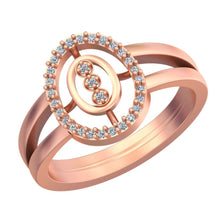 Eternal Orbit Ring – Celebrating Timeless Grace with a Central Oval Design