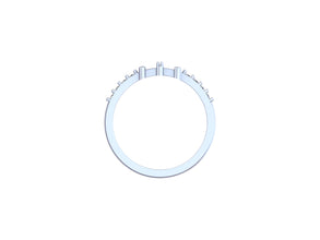 Parallel Line Aurora Band Ring– A Sleek Fusion of Simplicity and Sparkle