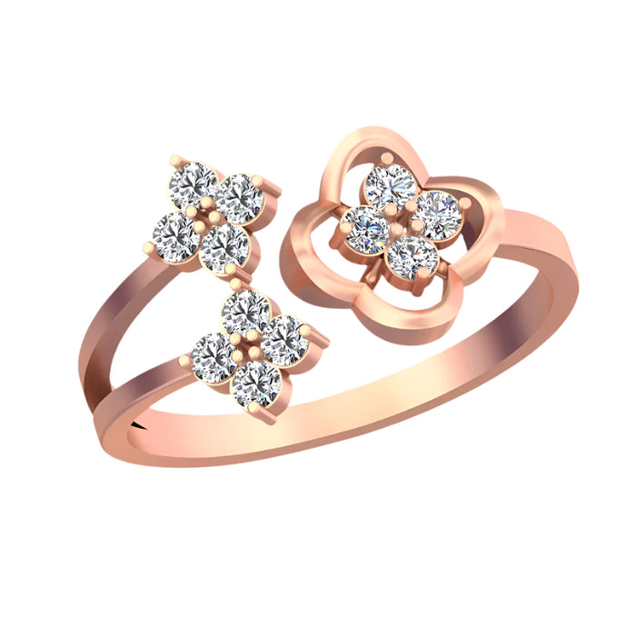 Blooming Bliss: A Celebration of Floral Elegance with Side Diamond