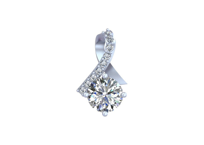 Infinity Glow Solitaire Pendant A Timeless Symbol of Dazzling Sophistication.