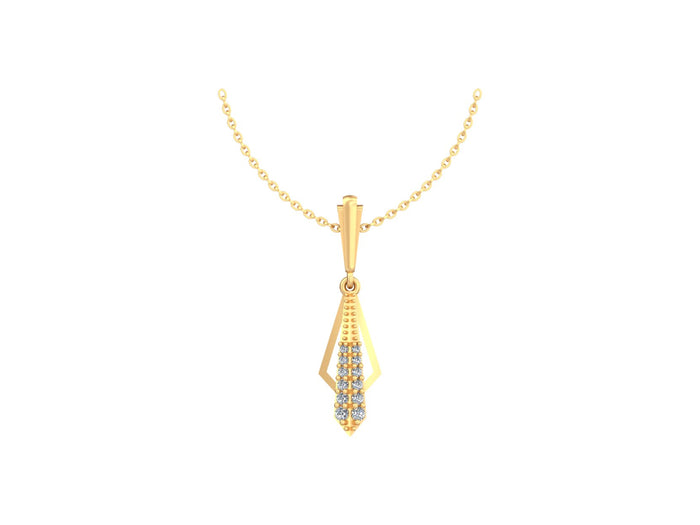 Golden Arrow Pendant A Radiant Symbol of Strength and Delicate Design.