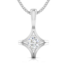 Stellar Spark Solitaire Pendant Radiant Touch of Elegance.