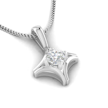 Stellar Spark Solitaire Pendant Radiant Touch of Elegance.