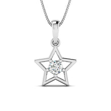 Twinkling Diamond Star Pendant Celestial Sparkling Design.