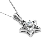 Twinkling Diamond Star Pendant Celestial Sparkling Design.