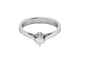 Vintage Solitaire Ring _Charm with a Contemporary and Vintage Style.