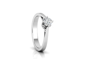 Vintage Solitaire Ring _Charm with a Contemporary and Vintage Style.