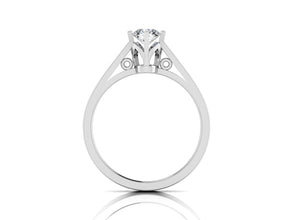 Vintage Solitaire Ring _Charm with a Contemporary and Vintage Style.