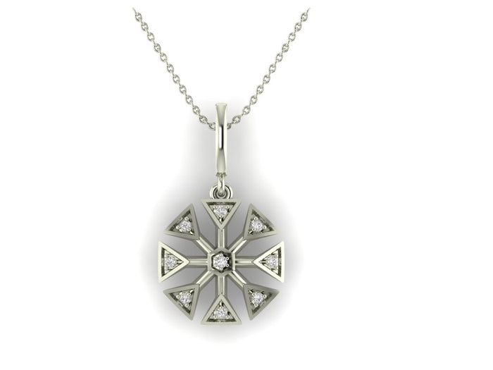 Eternal Snowflake Silver Pendant Winter's Beauty Captured.