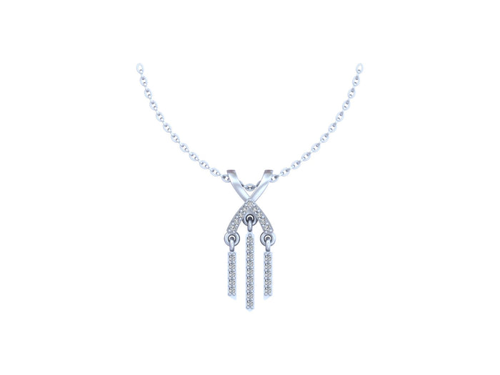 Trinity Drop Sparkle Silver Pendant Beauty in Perfect Harmony.