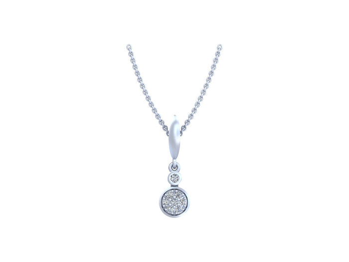 Modern Grace Silver Charm Pendant Contemporary Elegance Redefined.