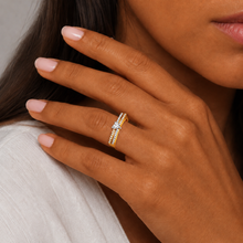 Radiant Harmony Parallel Band: An Enchanting Union of Love and Elegance — on-model view