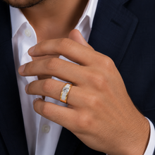 Polaris Luster Solitaire Ring – Radiance Inspired by the North Star — on-model view
