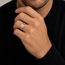Jack Real Moissanite Sovereign Gleam A Statement of Power and Prestige for Men — on-model view